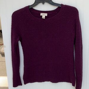Size M, purple sweater from Loft